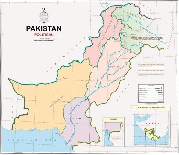 Pakistan dünyaya ilan etti İşte yeni harita