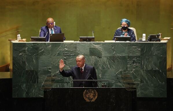 Cumhurbaşkanı Erdoğandan BM Genel Kurulunda yerli aşı mesajı