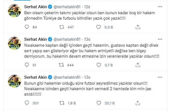 Serhat Akın çıldırdı Türkiyede futbolu bitirdiler yazık