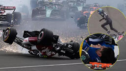 Formula 1'de korkunç kaza! Yürekler ağza geldi