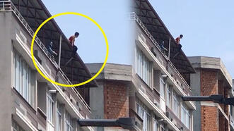 Samsun'da çatıda can pazarı: Polisin hamlesi kadını kurtardı