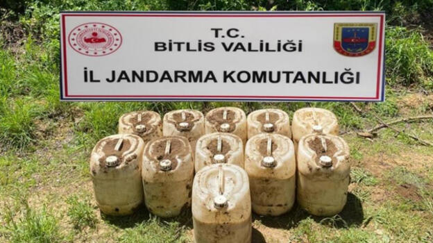 Bitlis'te 430 kilogram amonyum nitrat ele geçirildi