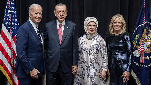 Cumhurbaşkanı Erdoğan, ABD Başkanı Biden'ın düzenlediği resepsiyona katıldı