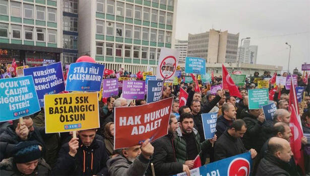 Staj ve çıraklık mağdurları Ankara'da bir araya geldi