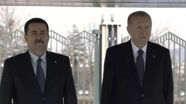 Irak Başbakanı es-Sudani Ankara'da! Erdoğan resmi törenle karşıladı