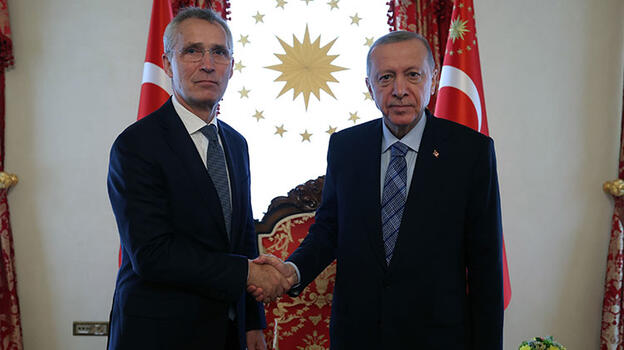 Cumhurbaşkanı Erdoğan, NATO Genel Sekreteri Stoltenberg'i kabul ediyor