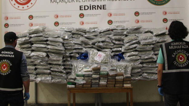 Edirne’de son bir haftada 462 kilo uyuşturucu ele geçti; 47 gözaltı
