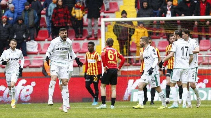 Kayserispor 2-0 öne geçti Konyaspor geriden gelip maçı kazandı