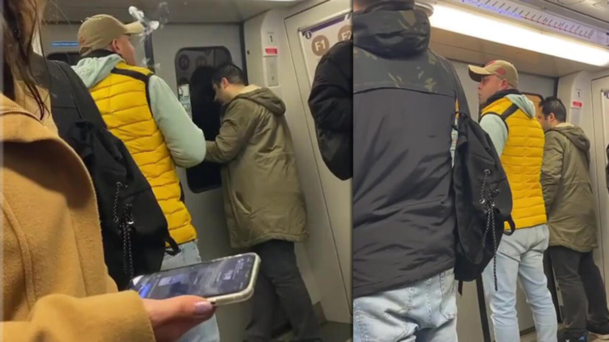 Metroda sigara içti kendisini uyaranlara hakaret etti