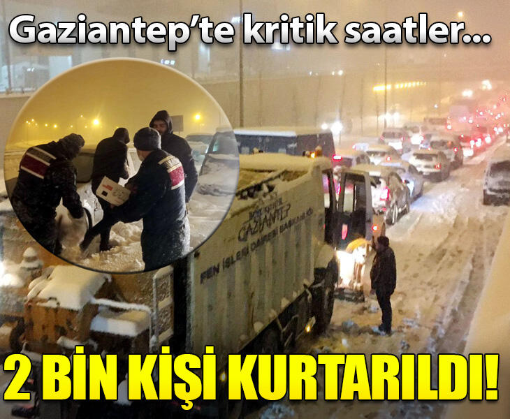 Yoğun kar nedeniyle Tarsus- Adana- Gaziantep (TAG) Otoyolu ulaşıma kapandı! Mahsur kalan 2 bin kişi kurtarıldı