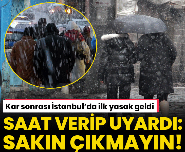 İstanbul'da beklenen kar başladı, Meteoroloji’den son dakika fırtına uyarısı geldi! Valilik: 18.00'den itibaren yasak!