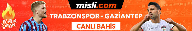 Trabzonspor - Gaziantep FK maçı Tek Maç ve Canlı Bahis seçenekleriyle Misli.com’da