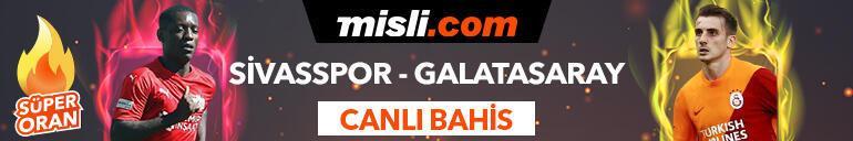 Sivasspor-Galatasaray maçı canlı bahis seçeneğiyle Misli.comda