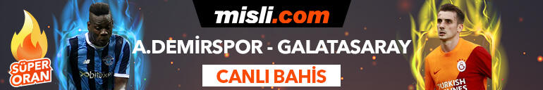 Adana Demirspor - Galatasaray maçı Tek Maç ve Canlı Bahis seçenekleriyle Misli.com’da