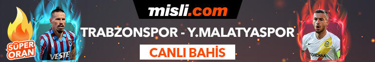 Trabzonspor - Yeni Malatyaspor maçı Tek Maç ve Canlı Bahis seçenekleriyle Misli.com’da