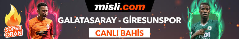 Galatasaray - Giresunspor maçı Tek Maç ve Canlı Bahis seçenekleriyle Misli.com’da