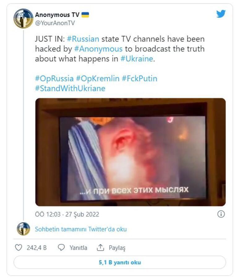 Rus izleyiciler şaşkına döndü Televizyon ekranları aniden karardı... Güle güle