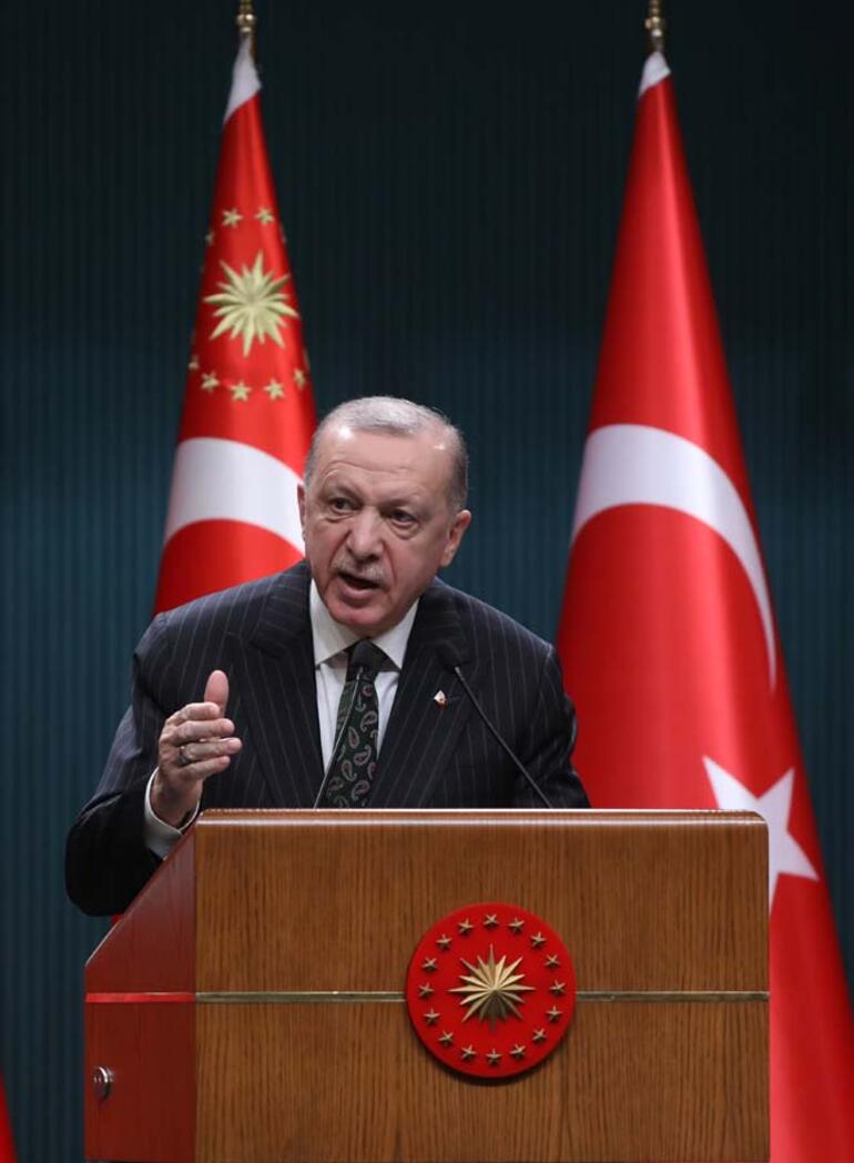Kabine Toplantısı sonrası Cumhurbaşkanı Erdoğan müjdeleri peş peşe açıkladı...