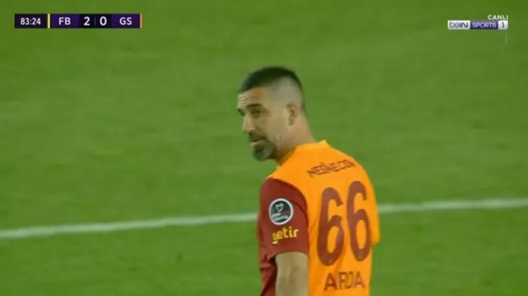 Arda Turan, Fenerbahçe-Galatasaray derbisine damga vurdu Görenler şaşırdı: Bu ne hal Arda
