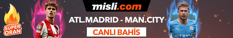 Atletico Madrid - Manchester City maçı Tek Maç ve Canlı Bahis seçenekleriyle Misli.com’da