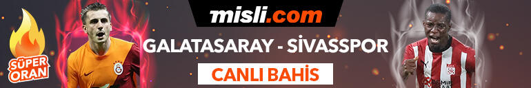 Galatasaray - Sivasspor maçı Tek Maç ve Canlı Bahis seçenekleriyle Misli.com’da