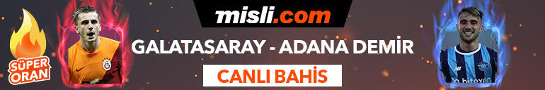 Galatasaray - Adana Demirspor maçı Tek Maç ve Canlı Bahis seçenekleriyle Misli.com’da