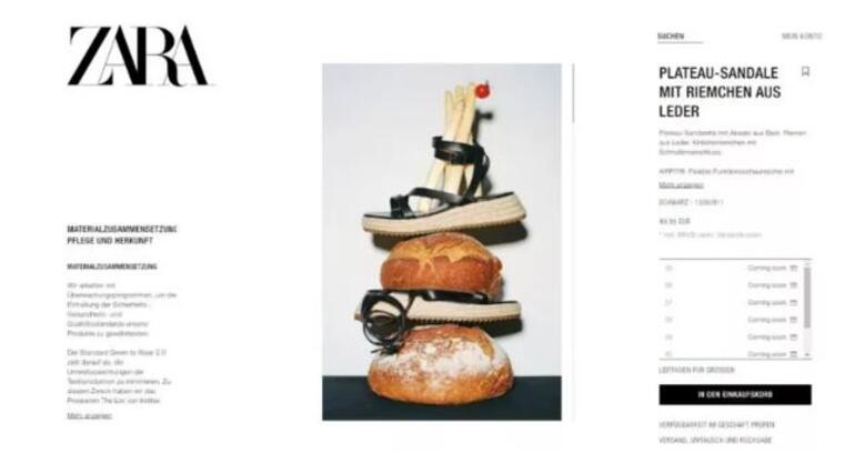 Zara’nın reklamına ekmek tepkisi Zaranın ekmekli reklamı gündem oldu Sosyal medyada tepkiler büyüyor