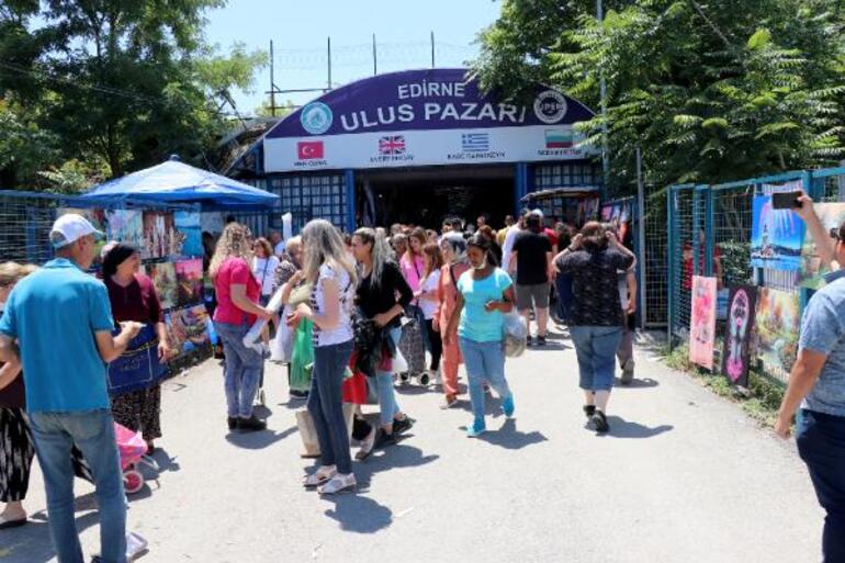 Bulgaristanın gurbetçileri de Edirneden alışveriş yapıyor