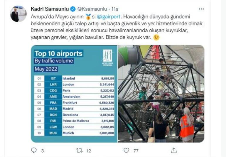 İstanbul Havalimanı, Mayısta Avrupa’nın zirvesinde