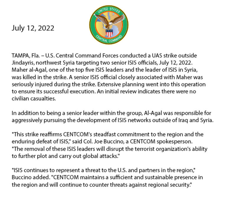 DEAŞ liderlerinden Mahir El Agal öldürüldü ABD duyurdu