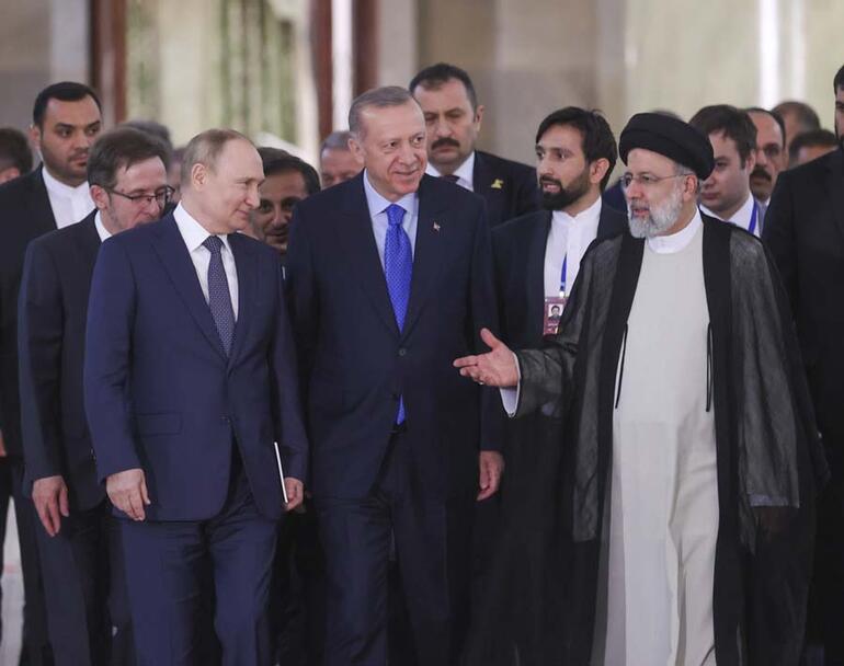Putinden Erdoğana teşekkür İrandaki kritik üçlü zirve dünya basınında...