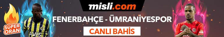 Fenerbahçe - Ümraniyespor maçı Tek Maç ve Canlı Bahis seçenekleriyle Misli.com’da