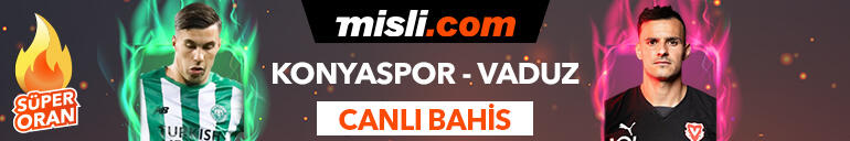 Konyaspor - Vaduz maçı Tek Maç ve Canlı Bahis seçenekleriyle Misli.com’da
