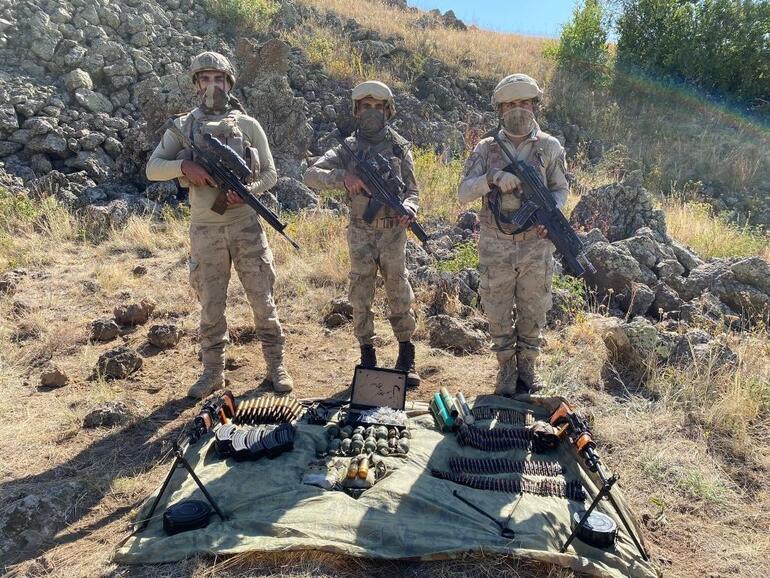 İçişleri: Tendürekte PKKya ait çok sayıda silah ele geçirildi