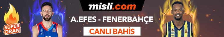 Anadolu Efes - Fenerbahçe Beko maçı Tek Maç ve Canlı Bahis seçenekleriyle Misli.com’da