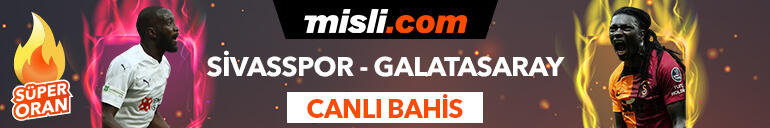 Sivasspor - Galatasaray maçı Tek Maç ve Canlı Bahis seçenekleriyle Misli.com’da