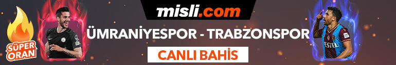 Ümraniyespor - Trabzonspor maçı Tek Maç ve Canlı Bahis seçenekleriyle Misli.com’da