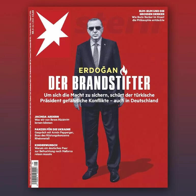 Alman dergiden skandal Cumhurbaşkanı Erdoğan kapağı
