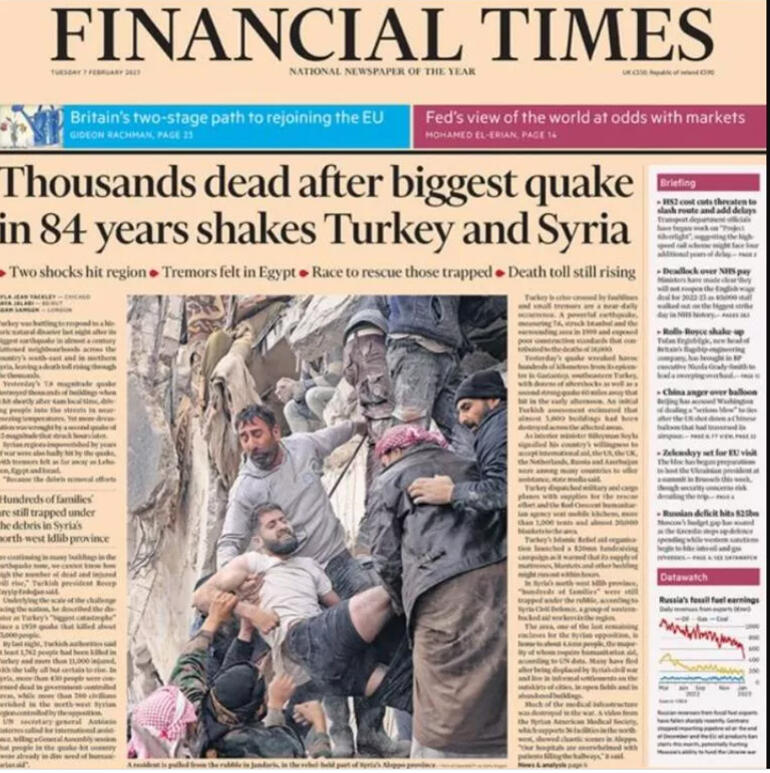 Büyük felaket dünyanın birinci gündemi İngiliz gazetesi yardım kampanyası başlattı