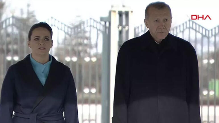 Macaristan Cumhurbaşkanı Ankarada Erdoğan resmi törenle karşıladı