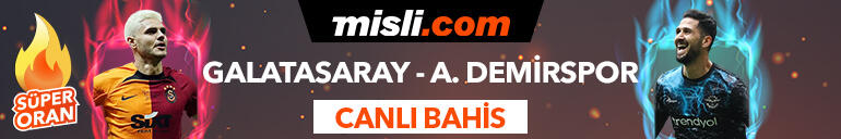 Süper Ligde 3 puan mücadelesinde Galatasaray ile Adana Demirsporu 2 golle geçti